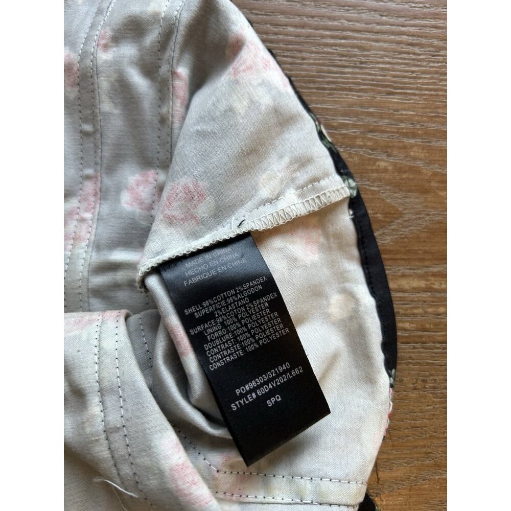 Vintage Y2K BeBe Rose Floral Bustier Corset Shirt Top Womens Small Rave - Picture 7 of 8